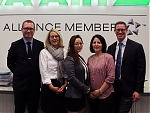Das Marketing- und Sales-Team von EVA Air Österreich: Philipp Wagner, Gabriele Niederdöckl, Jennyfer Wu, Cornelia Waibl und Dietmar Dworak Foto: EVA Air