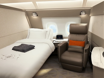  / First-Class-Suite im neuen Airbus A380 von Singapore Airlines